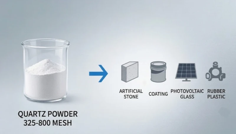 quartz powder 325-800mesh